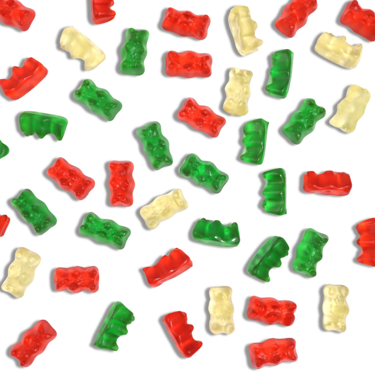 Haribo Christmas Gummy Bears, Fruit Flavored Red White And Green Chewy Candies, Festive Stocking Stuffer Gift, 4 Ounces (Pack Of 4)