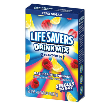 SINGLES TO GO! Lifesavers Singles to Go Variety Pack - Cherry Watermelon, Pineapple Punch, Raspberry Lemonade - 0.63 oz (Pack of 3)