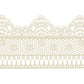 FUNSHOWCASE Edible Cake Lace Lattice Set, Small Daisy, 14-inch, Ivory White, 10-piece, Model 2155