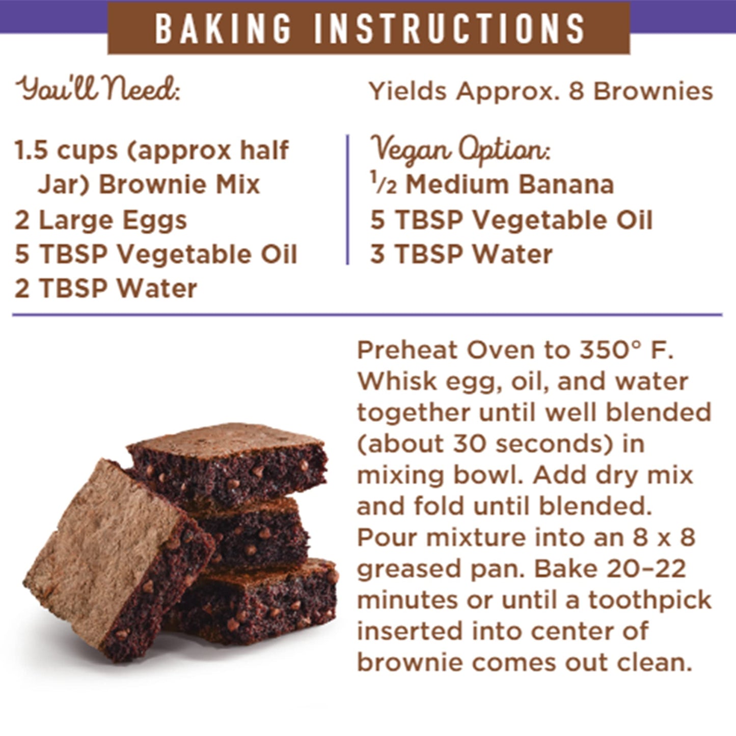 Pb2 Pantry Chocolate Chip Brownie Mix - 16 Oz Jar | Certified Vegan, Gluten Free, Non-Gmo, 4G Plant Protein Per Brownie