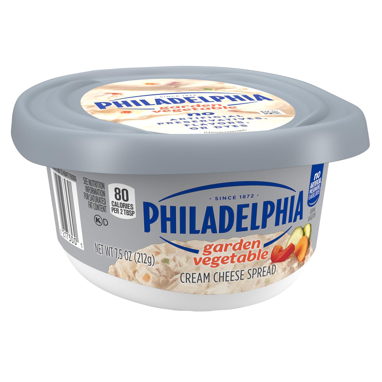 Philadelphia Garden Vegetable Cream Cheese Spread, 7.5 oz Tub