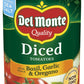 Del Monte Canned Diced Tomatoes, 14.5 Ounce (Pack Of 12)