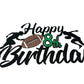 Happy 8Th Birthday Football Cake Topper 8Th Birthday Party Decorations Eight Years Old Rugby Player Scene Cake Decoration For Ki