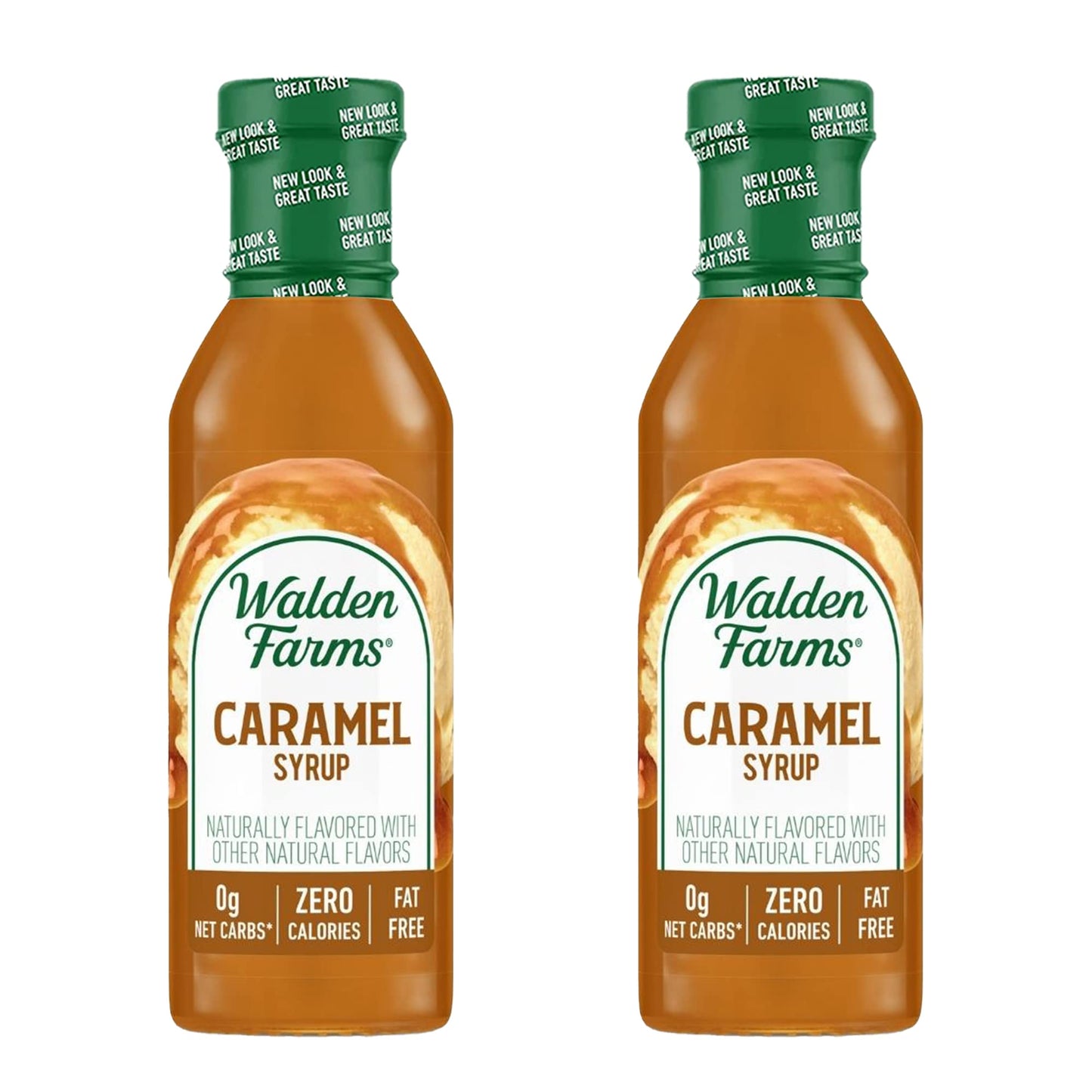 Walden Farms Caramel (2 Bottles) Syrup, Sugar Free, Calorie Free, Fat Free, Carb Free, Gluten Free (24 Oz) By Walden Farms