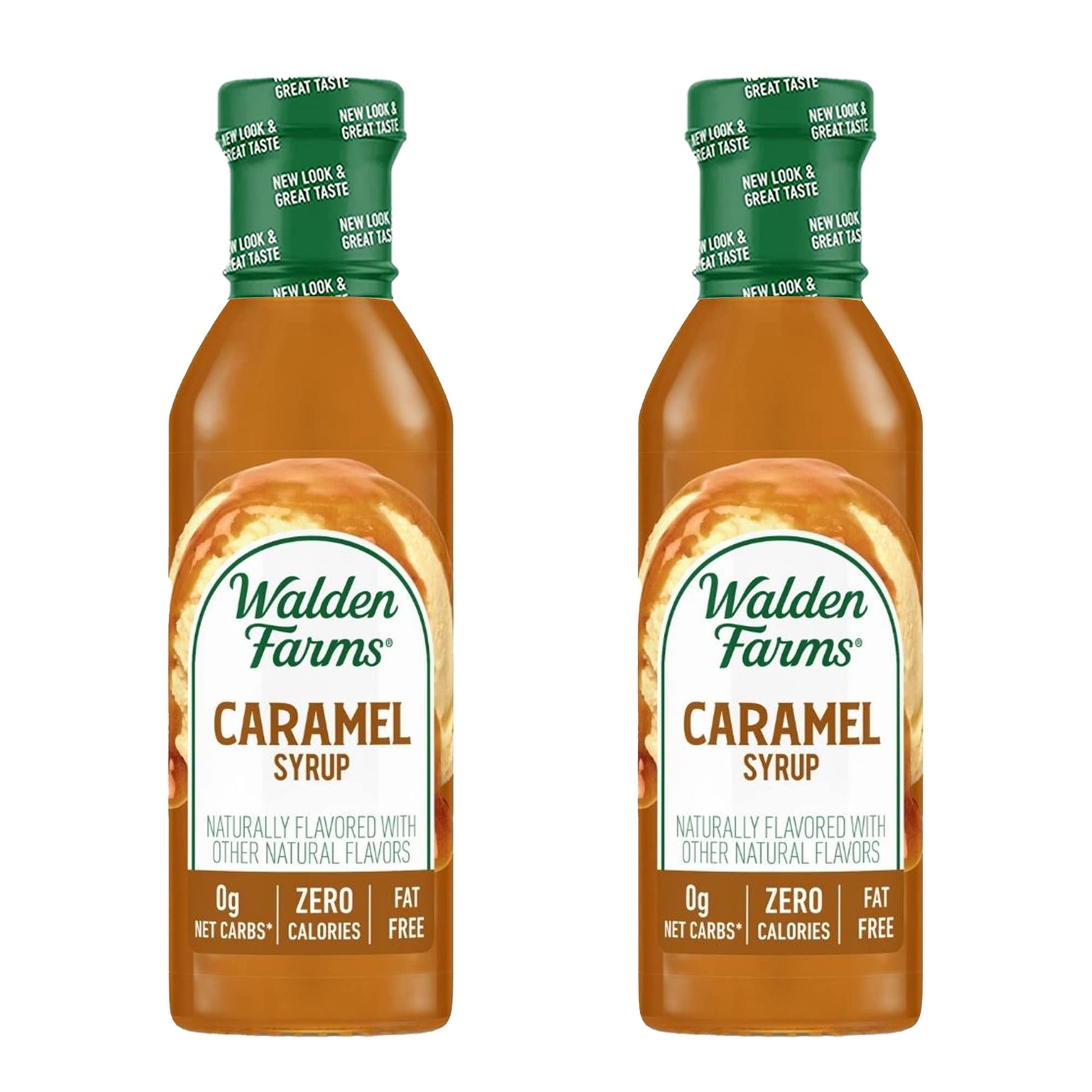 Walden Farms Caramel (2 Bottles) Syrup, Sugar Free, Calorie Free, Fat Free, Carb Free, Gluten Free (24 Oz) By Walden Farms