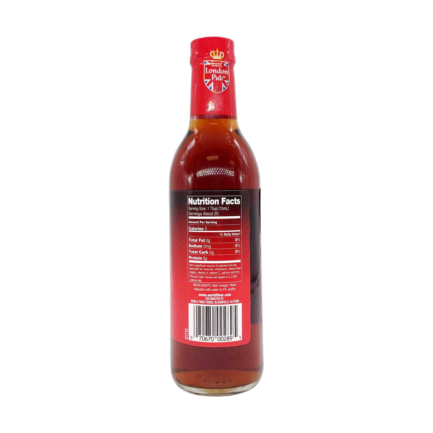 Reese London Pub Malt Vinegar, 12.7 oz, Chrome, Model 70670002895