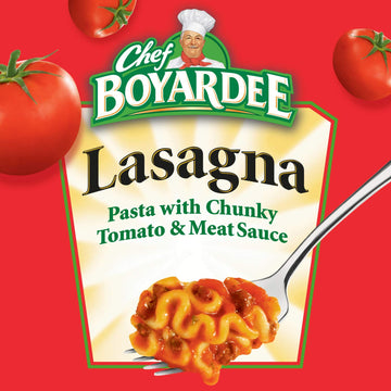 Chef Boyardee Lasagna, Microwave Food, 7.5 Oz Microwaveable Bowl (12 Bowls)