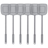 Mr.Siga Heavy Duty Long Handle Fly Swatter, Gray, 6 Pack