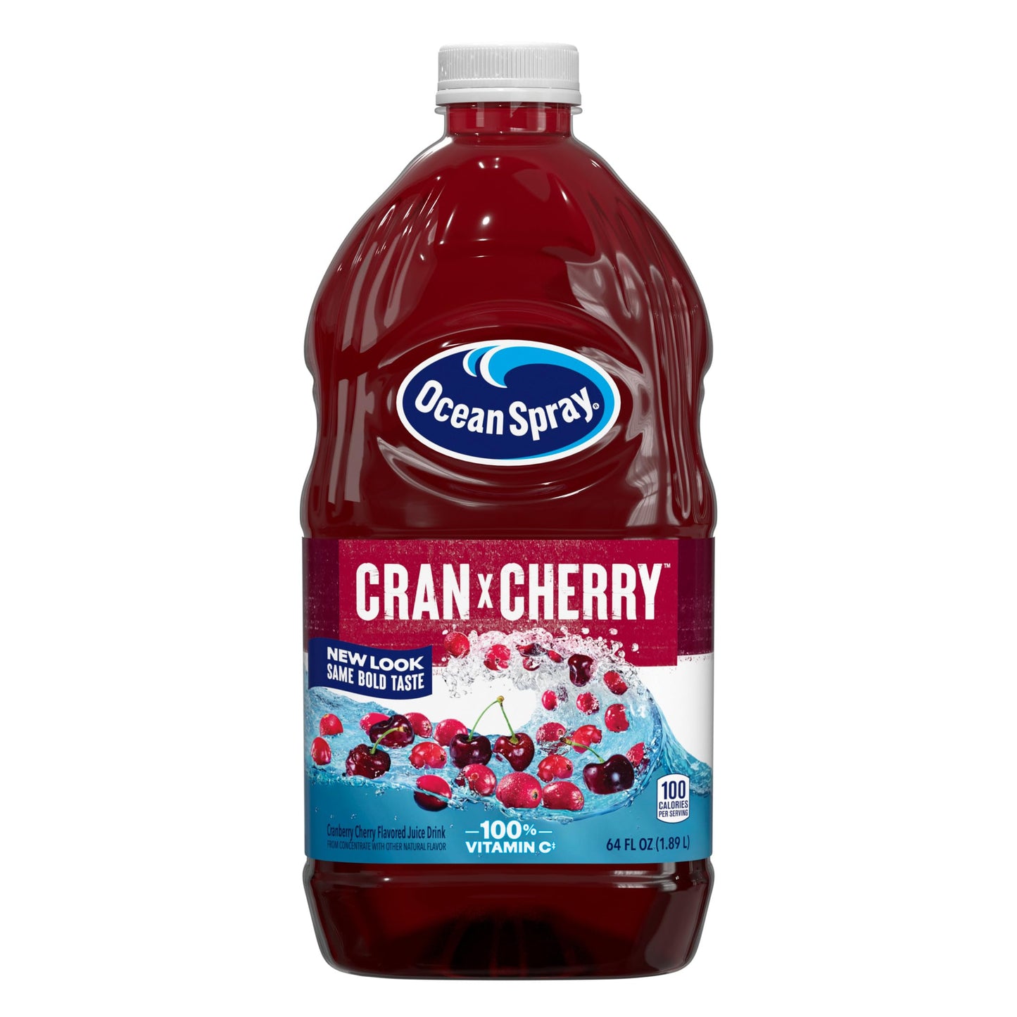 Ocean Spray® Cran-Cherry® Cranberry Cherry Juice Drink, 64 Fl Oz Bottle (Pack of 8)