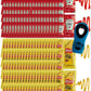 Gift Set: 100 Ketchup (9g) & 100 Mustard (7g) Packets - 200 Total Condement Packs with CMC Products Clip and Spreader (approxima