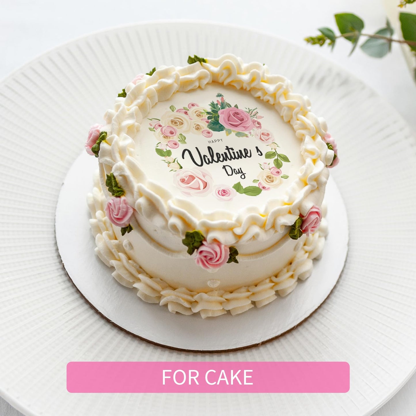 Edible Paper A4 Size - Edible Frosting Sheets, Icing Sheets 11.7'' X 8.3'', 25Pcs Edible Papers For Cakes Printable, Resealable