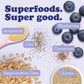 Earnest Eats Superfood Oatmeal, Hot Cereal With Quinoa, Superfood Blueberry Chia Blend, 75.6 Oz, Pack Of 6