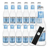 Fever-Tree Club Soda Premium Mixer, 12 Pack (6.8 fl oz Glass Bottles) + 20 Plastic Stirrer Sticks