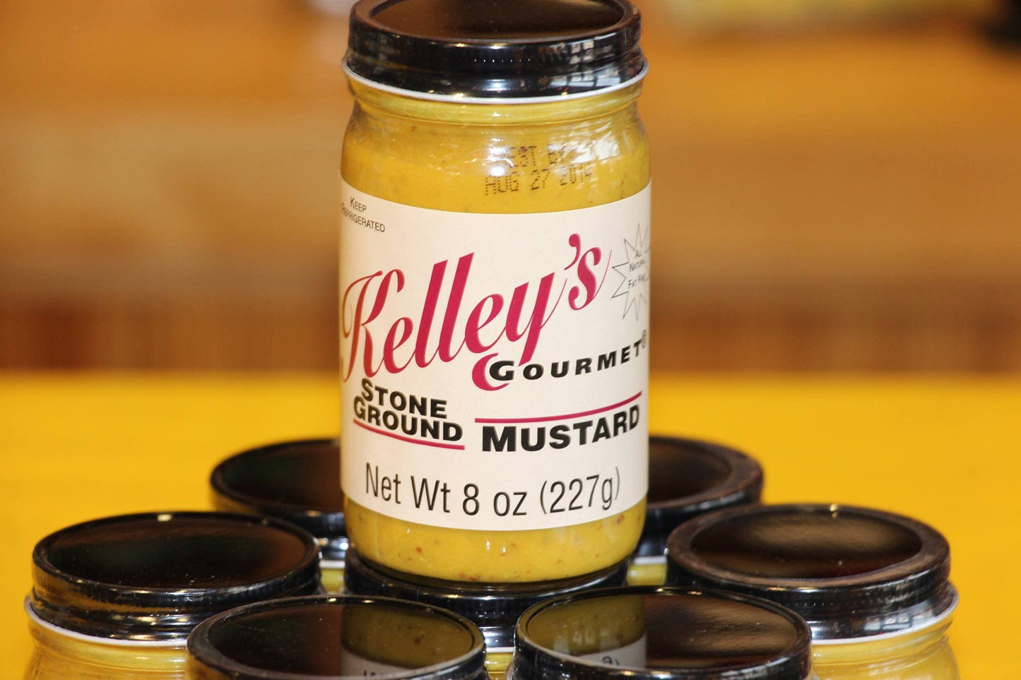 Stone Ground Mustard by Kelley s Gourmet -2023 Grand Champion 8.0 Ounce (Pack of 6)