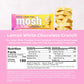 Mosh Lemon White Chocolate Keto Protein Bars, High Fiber, Low Carb, Gluten Free, High Protein, Brain Healthy Snack, 12 Count