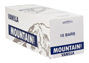 Brown & Haley Vanilla Mountain Bar - Chocolate Candy With Peanuts And Creamy Vanilla Center - Individually Wrapped Candy - Bite Size Chocolate Bars With Peanut Pieces - Case Of 15-1.6 Oz
