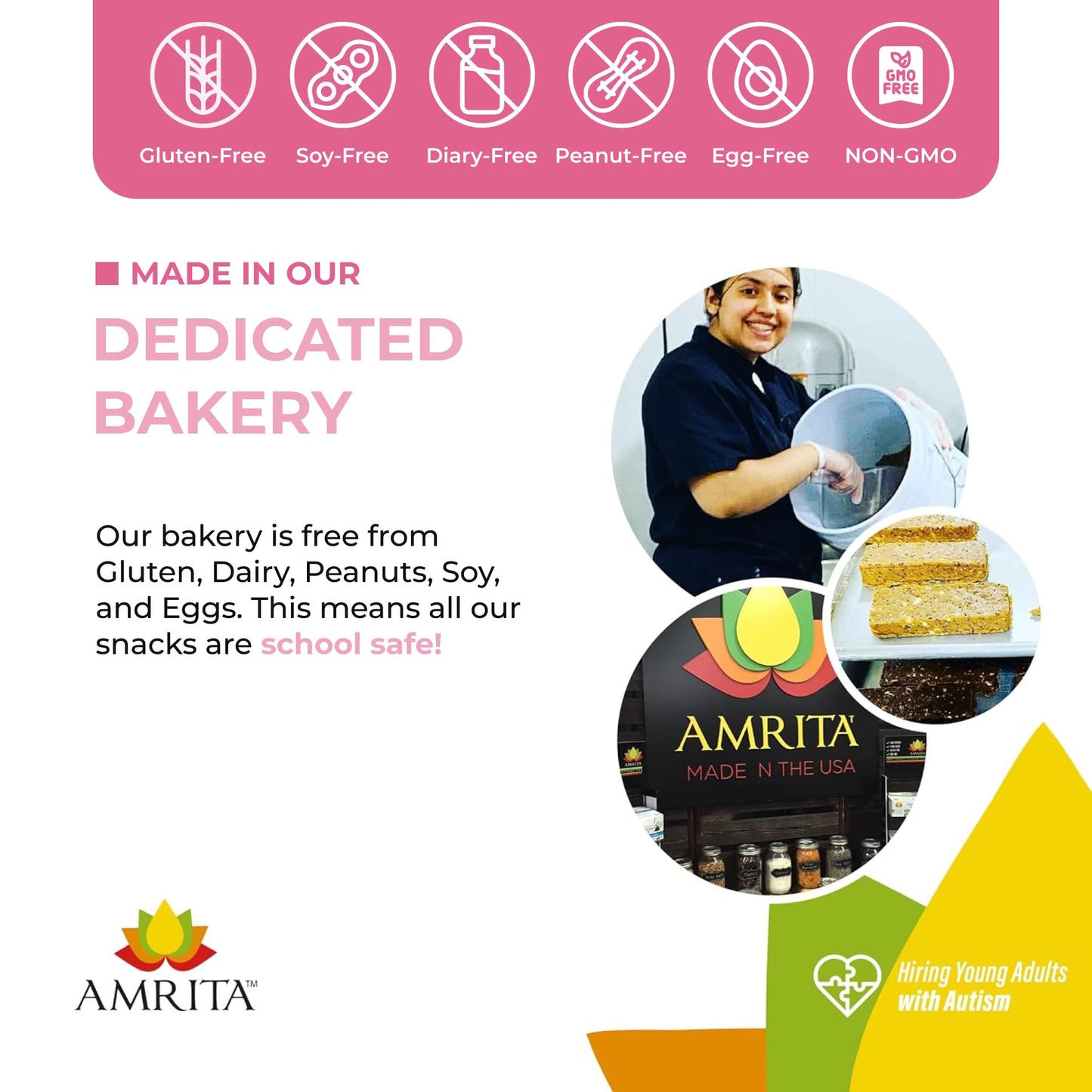 Amrita Dried Apple Rings, No Sugar Added, Vegan, Gluten-Free, 16 oz Resealable Bag