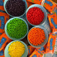 Fruit Candies | Hard Candies - Bulk Candy - 2 Pound - Fruit Shaped Hard Candy - Retro Candy - Unwrapped Candy for Machine Refill