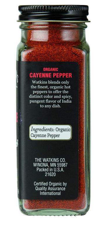 Watkins Organic Cayenne Pepper, 2.4 Ounce, 3 Count