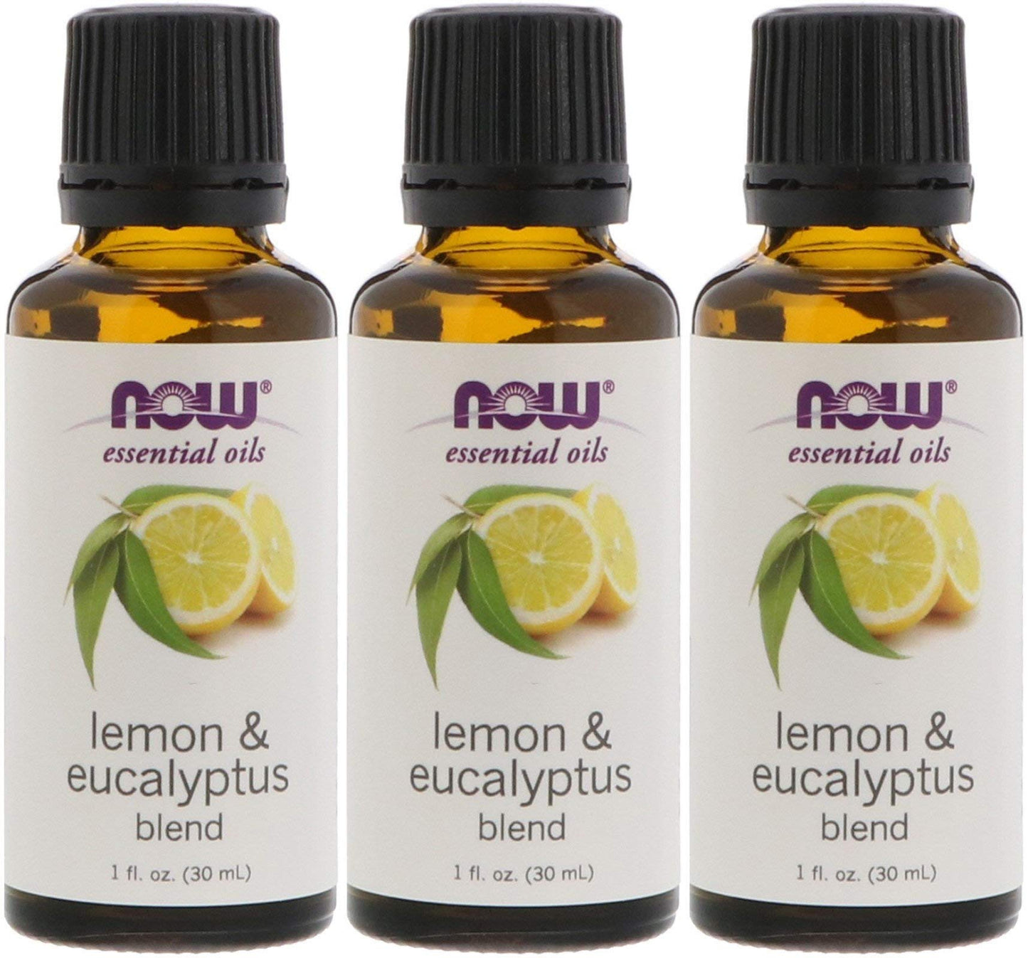 Now Foods Lemon & Eucalyptus Blend Oil - 1 Oz. 3 Pack