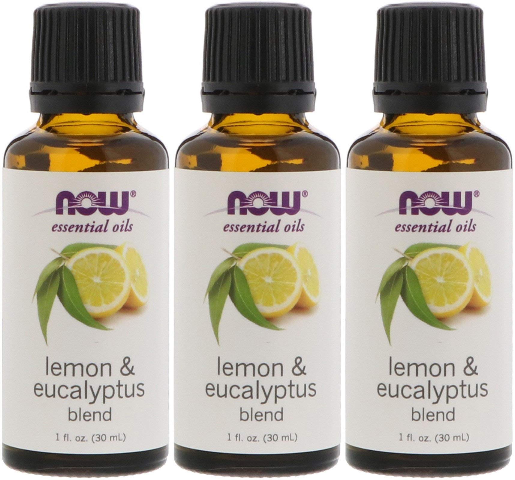 Now Foods Lemon & Eucalyptus Blend Oil - 1 Oz. 3 Pack
