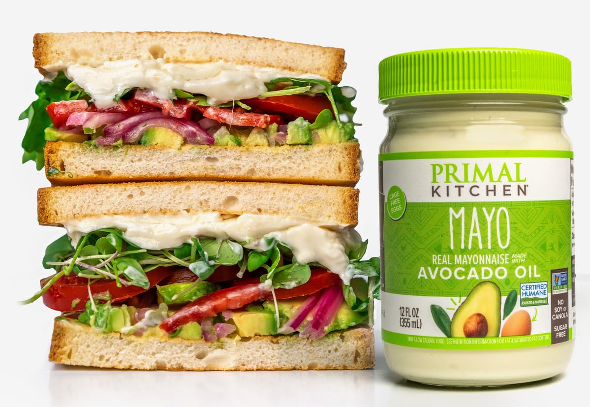 Primal Kitchen Mayo Made With Avocado Oil, Whole30 Approved, Certified Paleo, And Keto Certified, 12 Ounces.