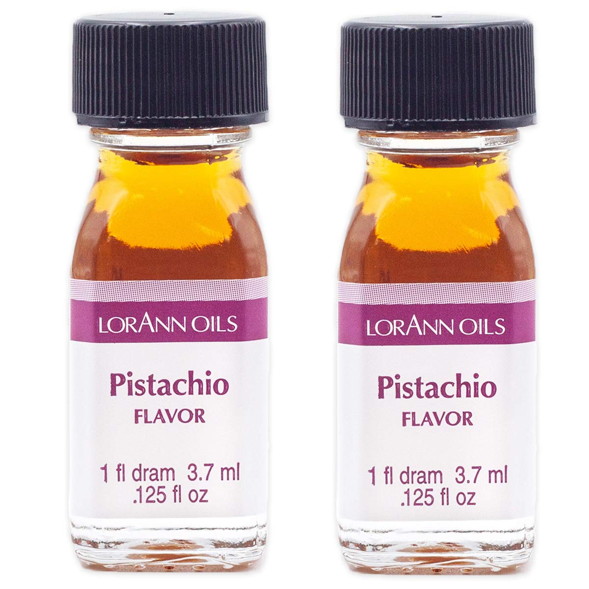 LorAnn Oils Pistachio Flavoring - 1 Dram Bottle (2 Pack) - Clear Pale Yellow to Yellow