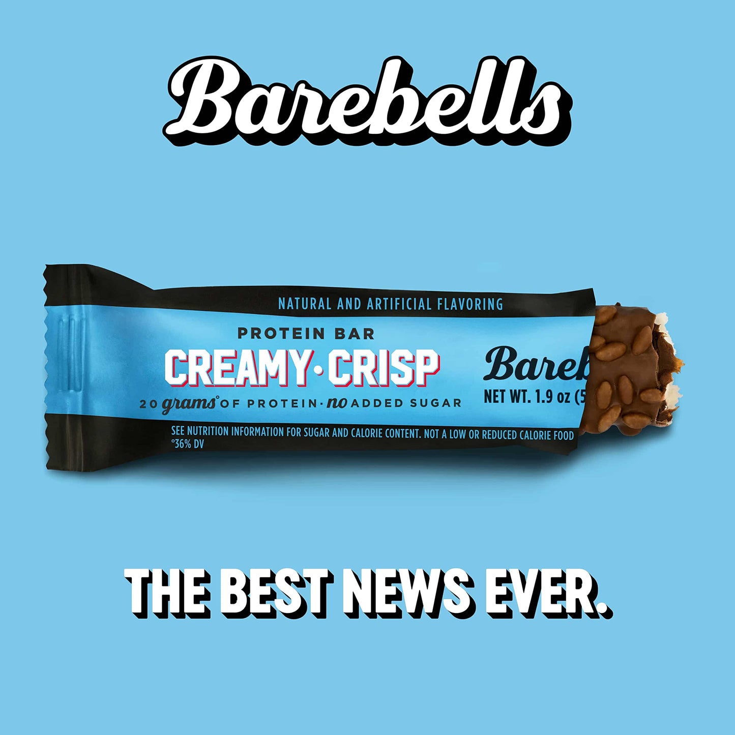 Barebells Protein Bars Creamy Crisp - 12 Count, Pack Of 2 - Protein Snacks With 20G Of High Protein - Chocolate Protein Bar With 1G Of Total Sugars - Perfect On The Go Protein Snack & Breakfast Bars