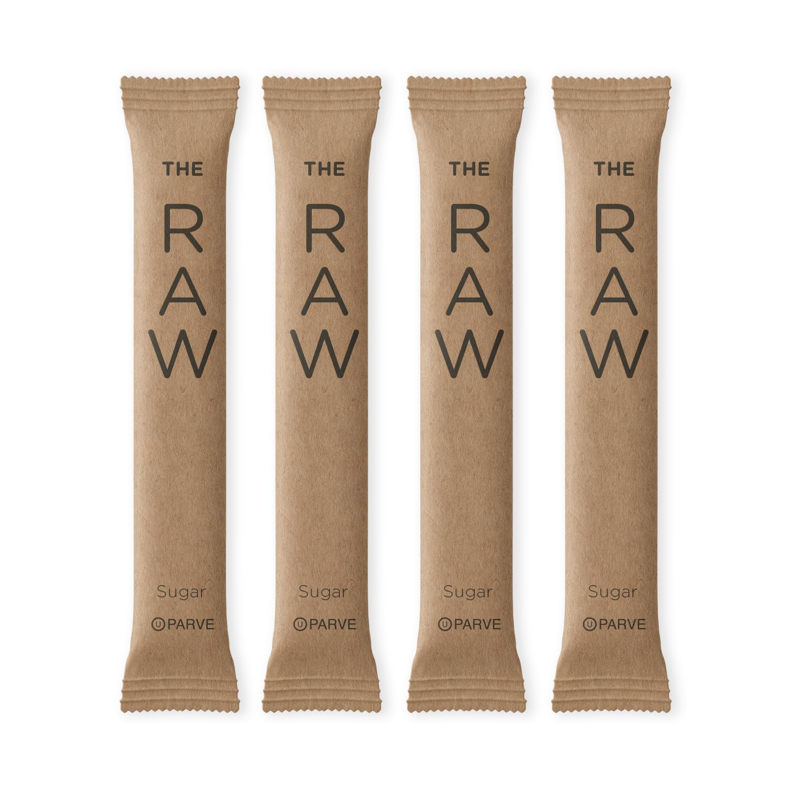 SUGART Raw Sugar Individual Serving Stick Packets, 200 Count, U Parve/Kosher