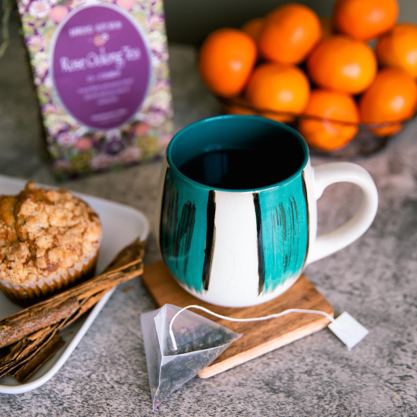 Arroyo Kitchen By Little Jasmine, Rose Oolong Tea, Premium Taiwanese Tea, Pyramid & Eco-Conscious Teabags, 100% Natural, For Hot