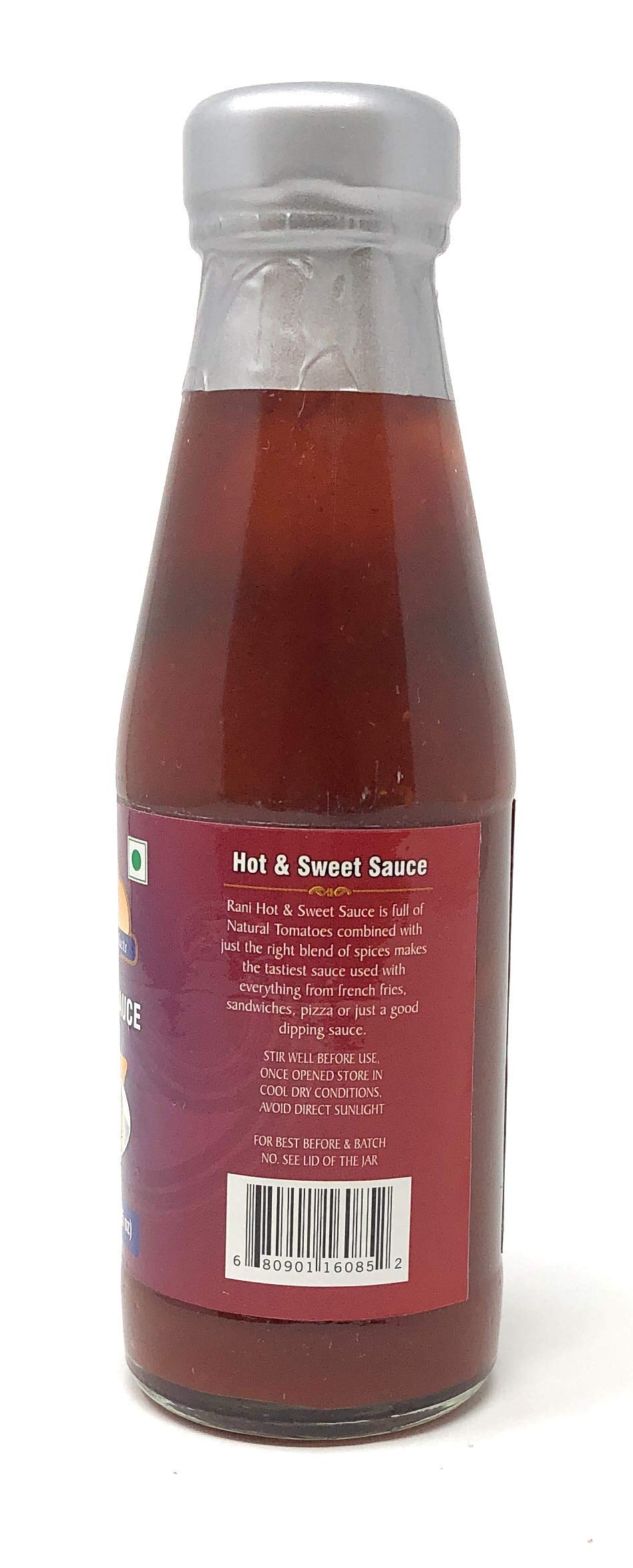 Rani Hot & Sweet Sauce 7Oz (200G) Glass Jar, Vegan, Perfect For Dipping, Savory Dishes & French Fries! ~ Gluten Free | Non-Gmo |