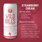 Wild Bills Strawberry Cream Soda, Classic Craft Soda, Caffeine Free, Gluten Free, Vegan, 12 Fl Oz, 12 Pack
