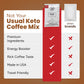 Keto Meal Replacement Coffee Packets with MCT Oils  Coconut Oil  Grass-Fed Butter  and Redmond Real Salt - Organic Instant Coffee by Fat Fuel Company (15 Servings)