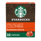 Starbucks Nespresso Vertuo Single-Origin Colombia Medium Roast Coffee Pods, 32 Count (4 Boxes)