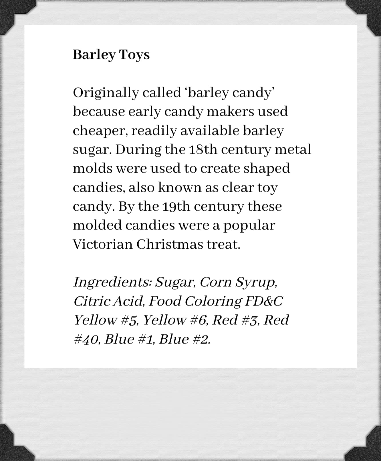 Plantation Candy, One Pound Gift Bags (Barley Toys)
