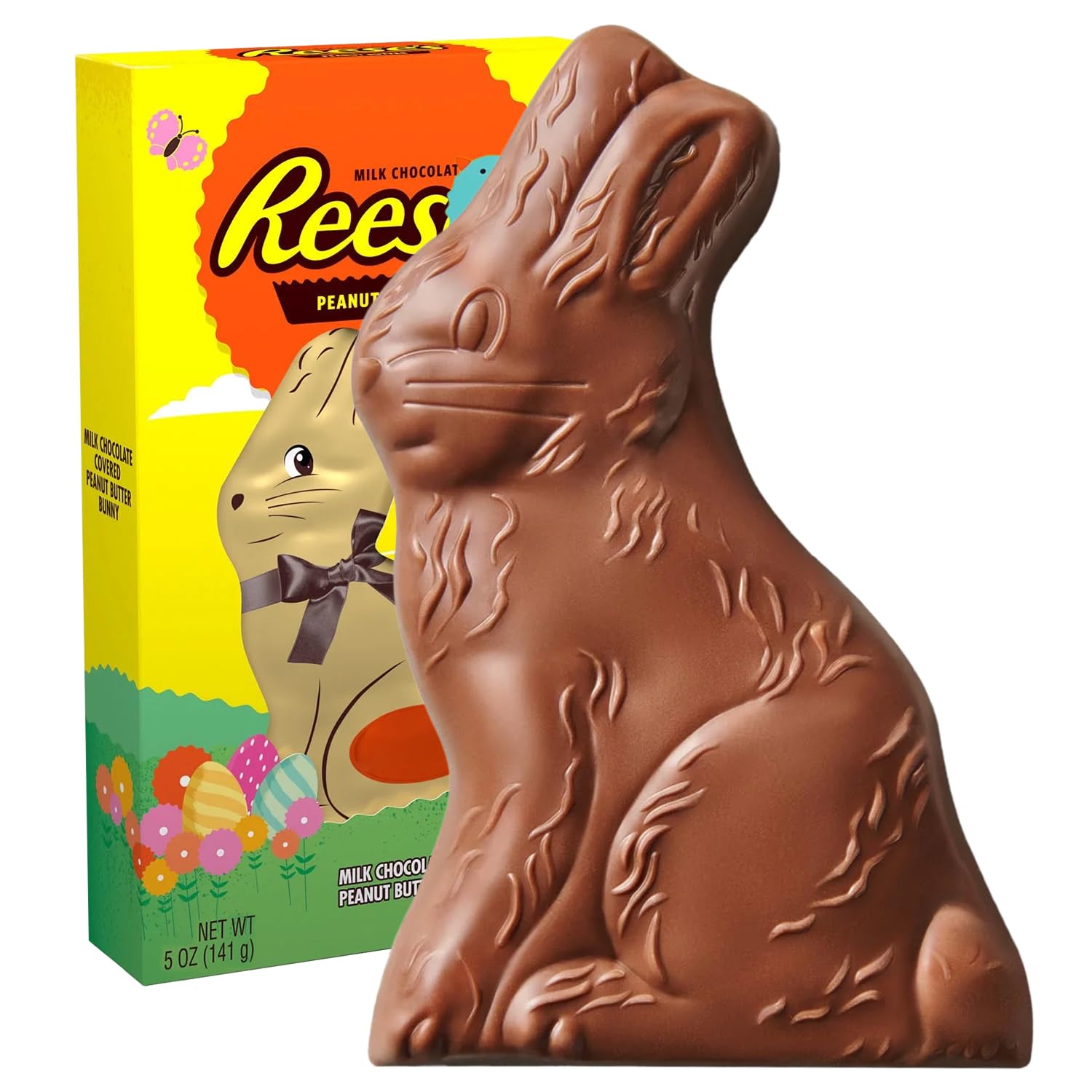 Milk Chocolate Bunny, Easter Candy Gift Box, 5 oz. Ideal for Kids and Adults, Decadent chocolate Bunnies for Gifting and Sharing