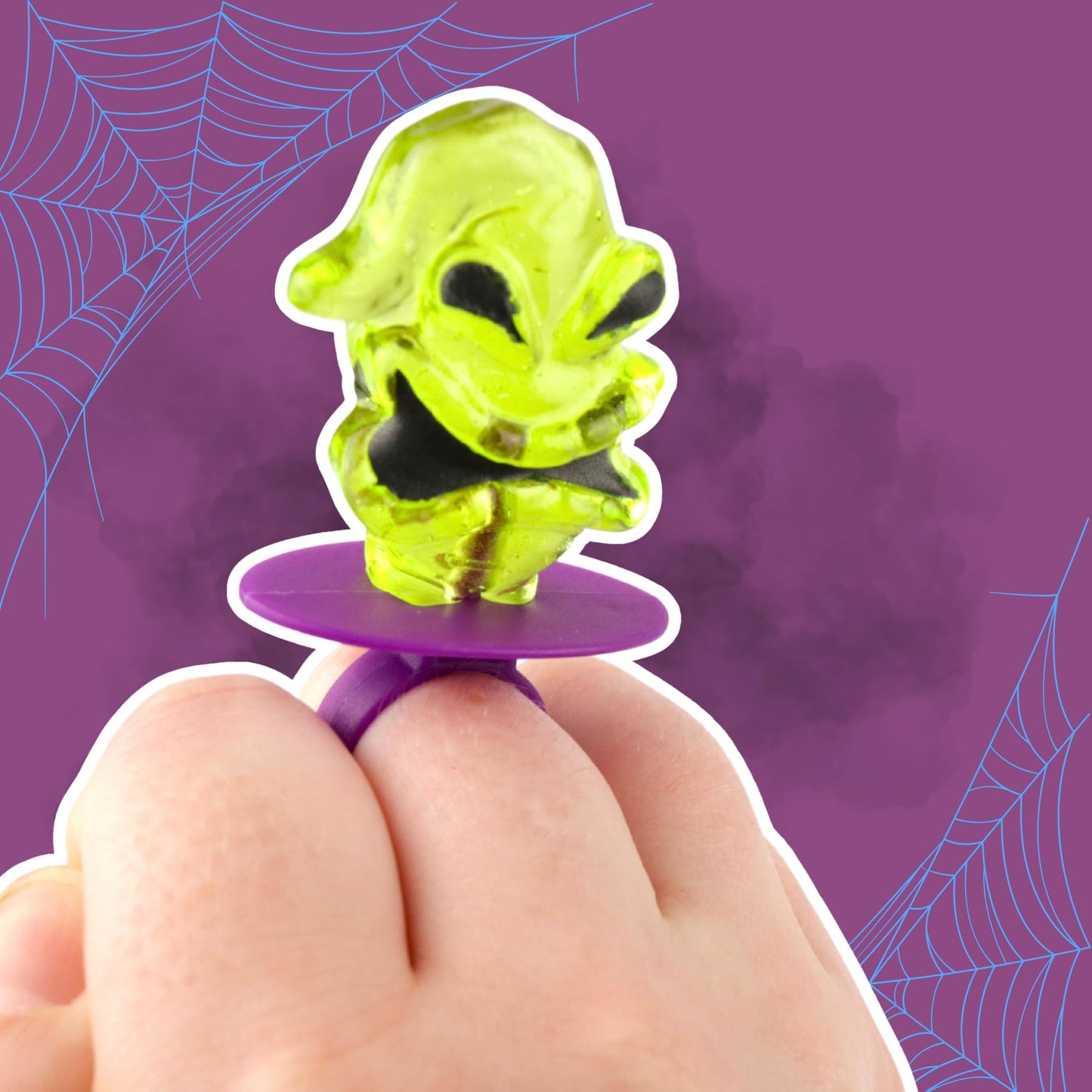 The Nightmare Before Christmas Lollipop Rings  Individually Wrapped Decorated Suckers  Halloween 2025 Candy  18 Count