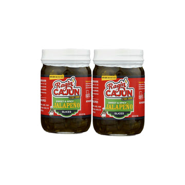 Candied Jalapeo Slices 12 Fl Oz Ragin' Cajun Foods - Sweet And Spicy Pickled Peppers For Snacking, Sandwich Toppings, And Garnis