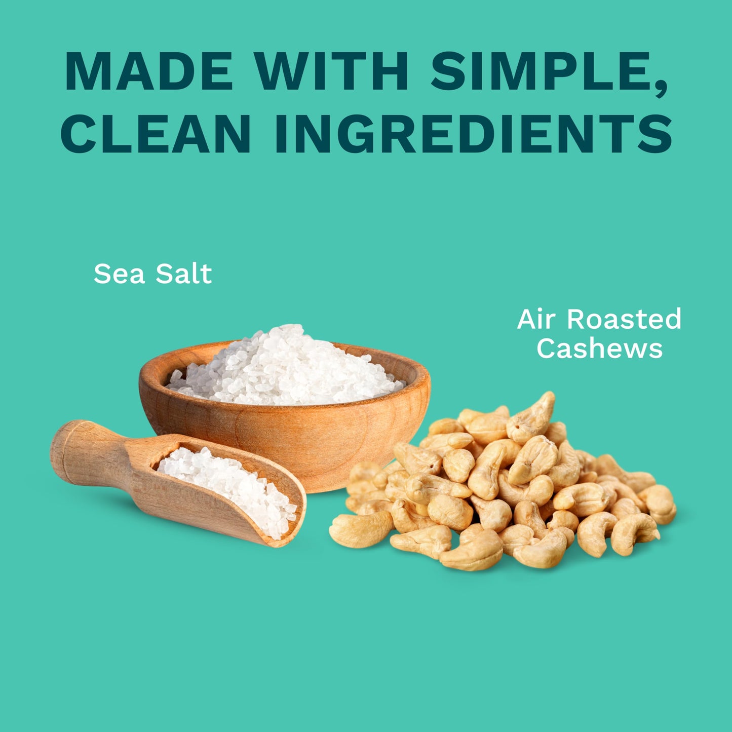 Sea Salt Cashews with Skin by Karma Nuts, Whole, Roasted, Vegan, Gluten Free, Low Net Carb, Natural, Everyday Nut Snack, 1.5 Oun