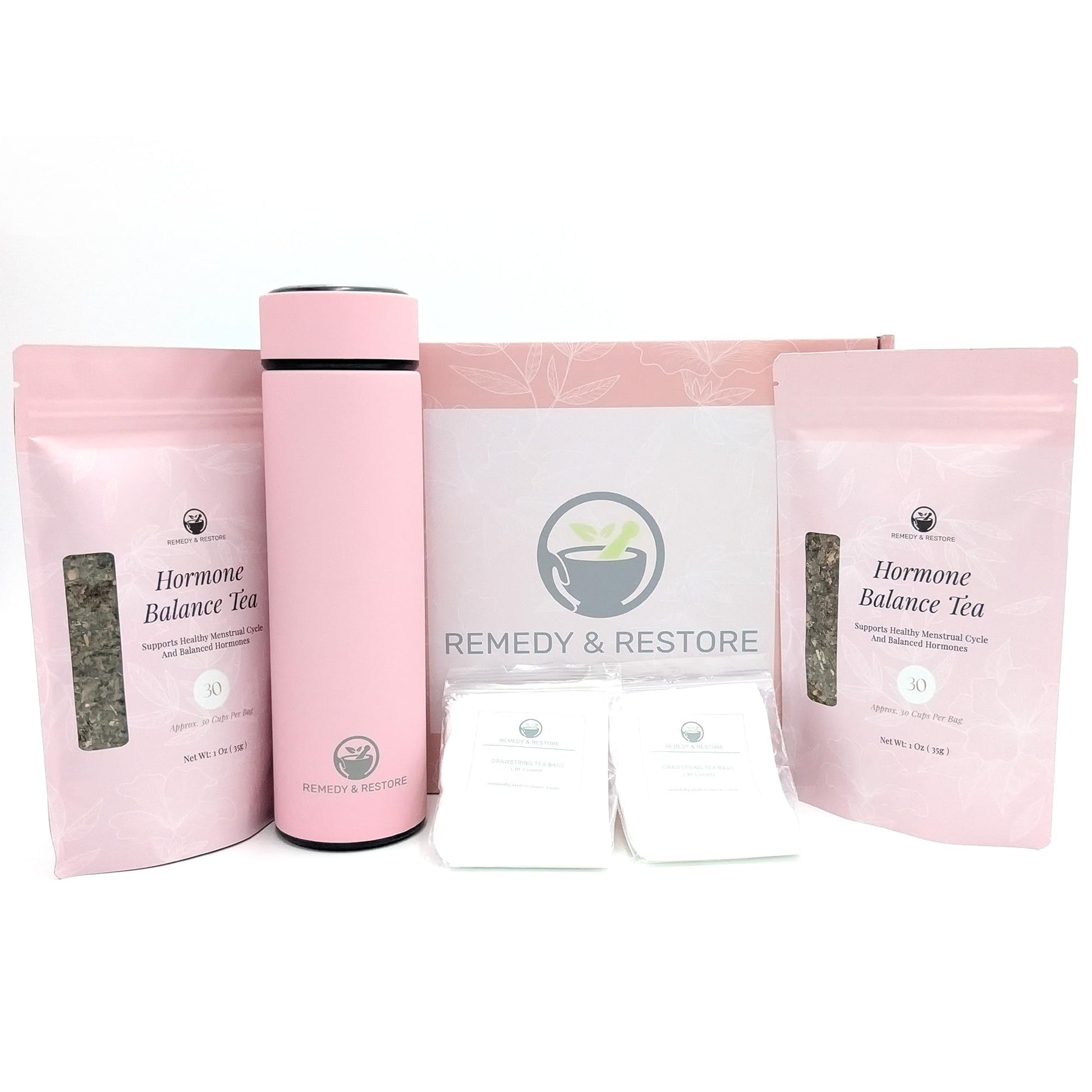 Remedy & Restore Herbal Tea Starter Kit with Infuser Thermos