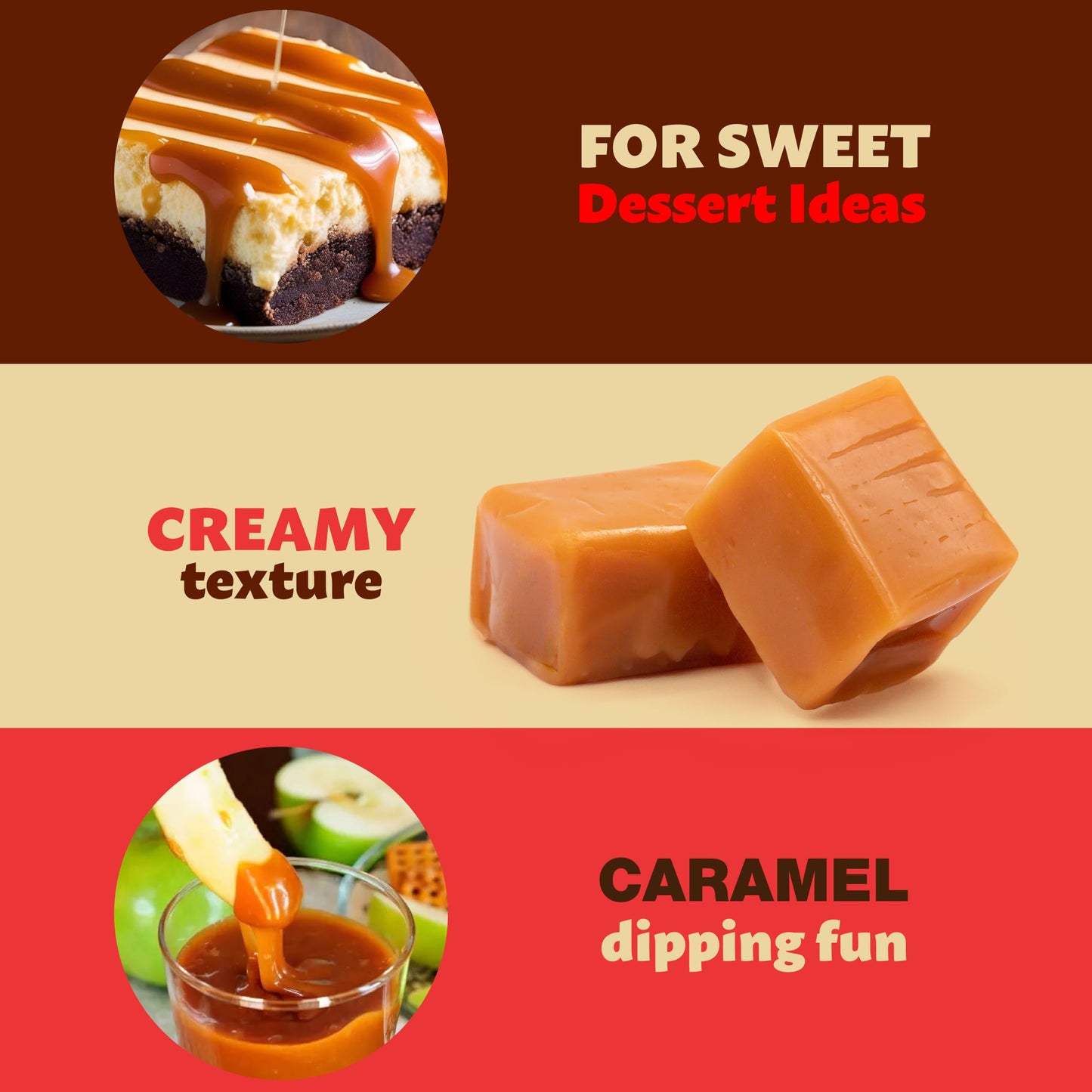Caramel Cubes Candy | 2-Pound Pack | Vanilla Classic Chewy Squares | Individually Wrapped Caramel Candy Bulk for Sharing  Snacking  Gifting  and Baking