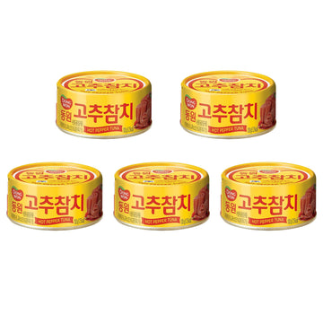 Made In Korea Deliciously Spicy, Chili, Hot Sauce Tuna-Can For Dongwon Red Pepper Tuna-Can 85G X 5 Can