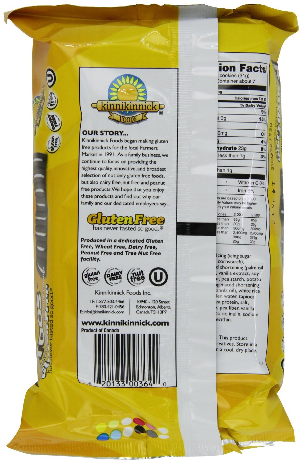 Kinnikinnick, Cookie Sandwich Chocolate, 8 Ounce