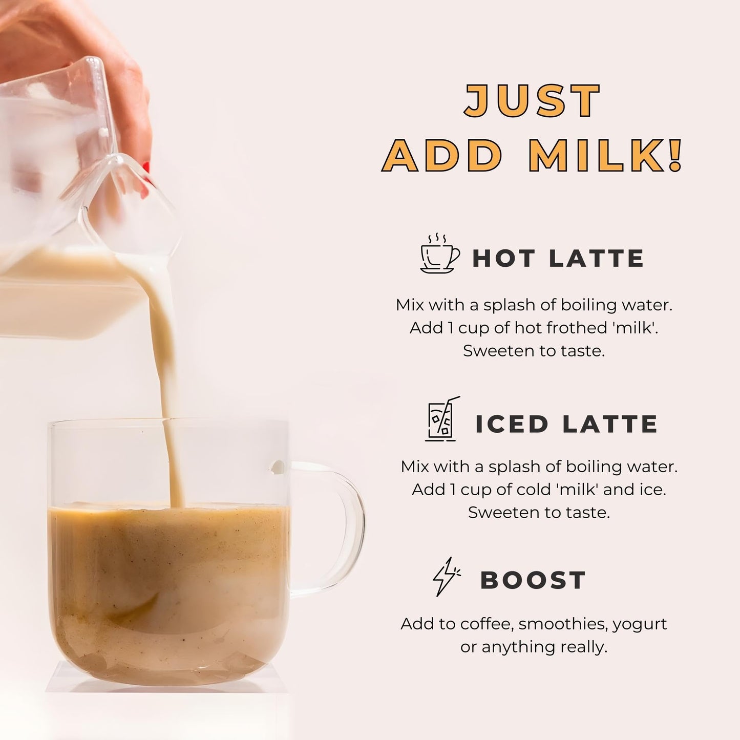 Blume Pumpkin Spice Latte - Superfoods Powdered Latte - Syrup Free, Organic & Vegan Latte - 30 Servings (125G)