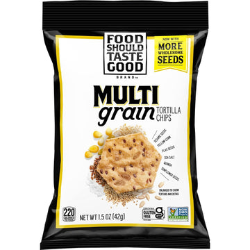 Food Should Taste Good Tortilla Chips, 1.5oz, Pack of 24 (Multigrain)