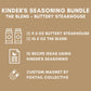 Kinder'S Seasoning Duo Bundle: The Blend & Buttery Steakhouse - Two Xl 9.5 And 10.5-Ounce Bottles + 10 Recipe Ideas + Fridge Dec