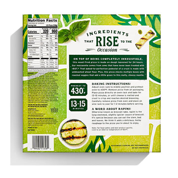 Whole Foods Market, Zucchini Rapini Pizza, 13.7 Ounce