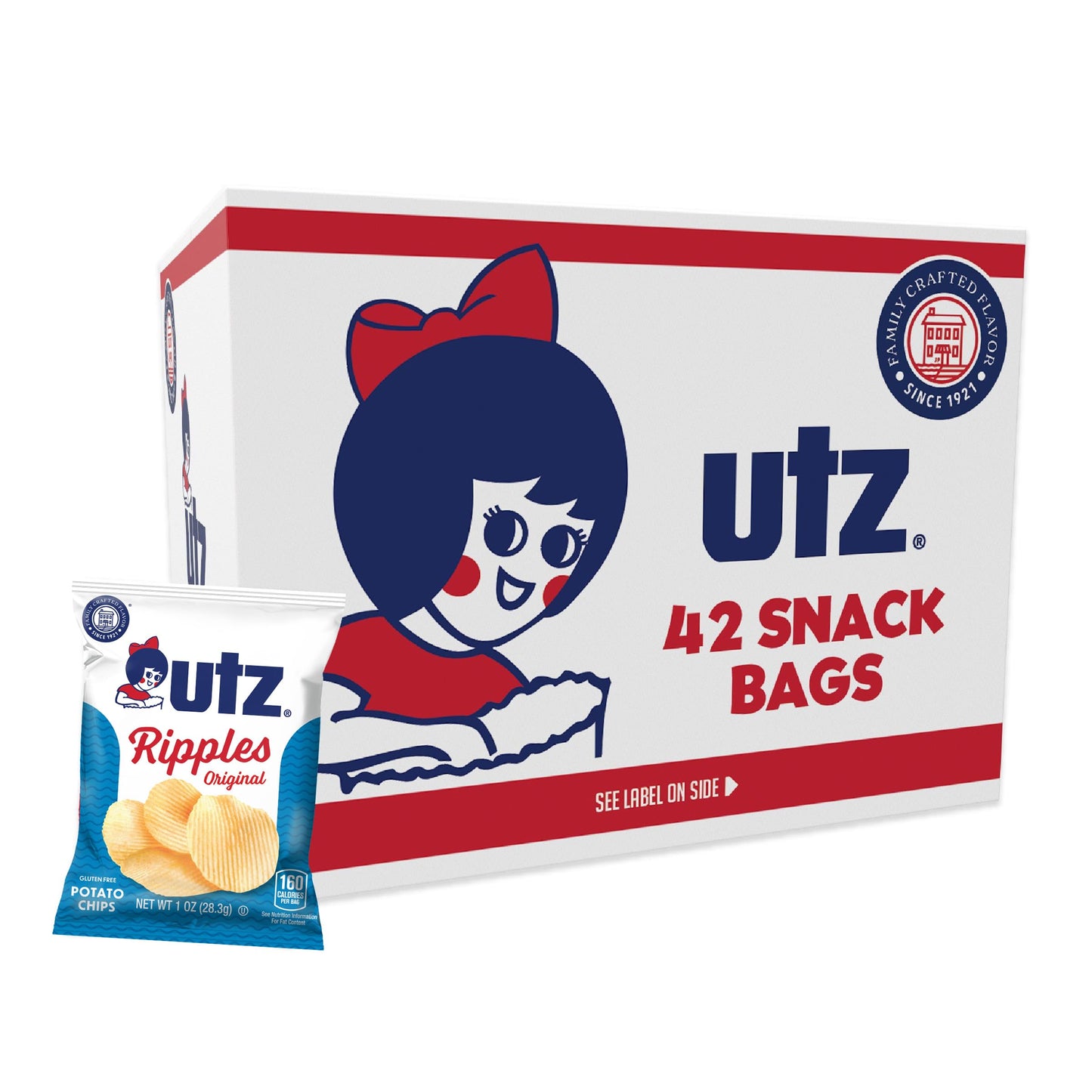 Utz Ripples Original Crispy Chips, Gluten Free, 42 Ounce (Pack of 1)