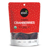 Elan Organic Dried Cranberries, 6.2 oz, Whole Dried Cranberries, No Sulphites, No Fat, Non-GMO, Vegan, Gluten-Free, Kosher, Drie
