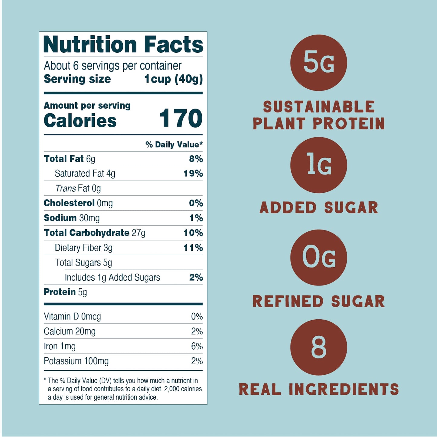 Seven Sundays Sunflower Cereal, Real Cocoa, 8 Oz Bag (Pack Of 3), Grain & Gluten Free, 5G Upcycled Protein, 1G Added Sugar, Crun